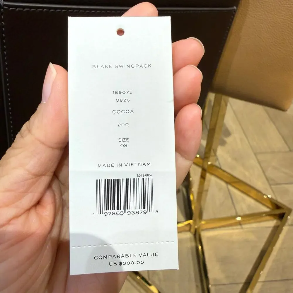 Tory Burch Blake Swingpack 189075 Cocoa $300
